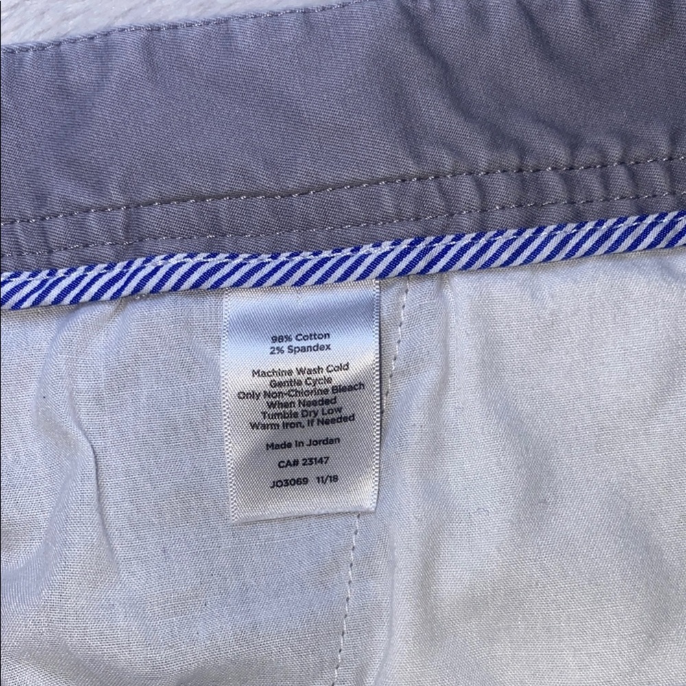 Talbots Gray Bermuda Shorts Cotton Blend Cuffed Hem - Picture 5 of 7
